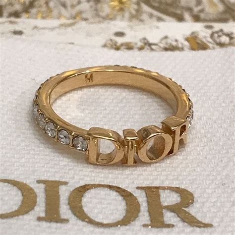 dior ring blue|Dior word ring.